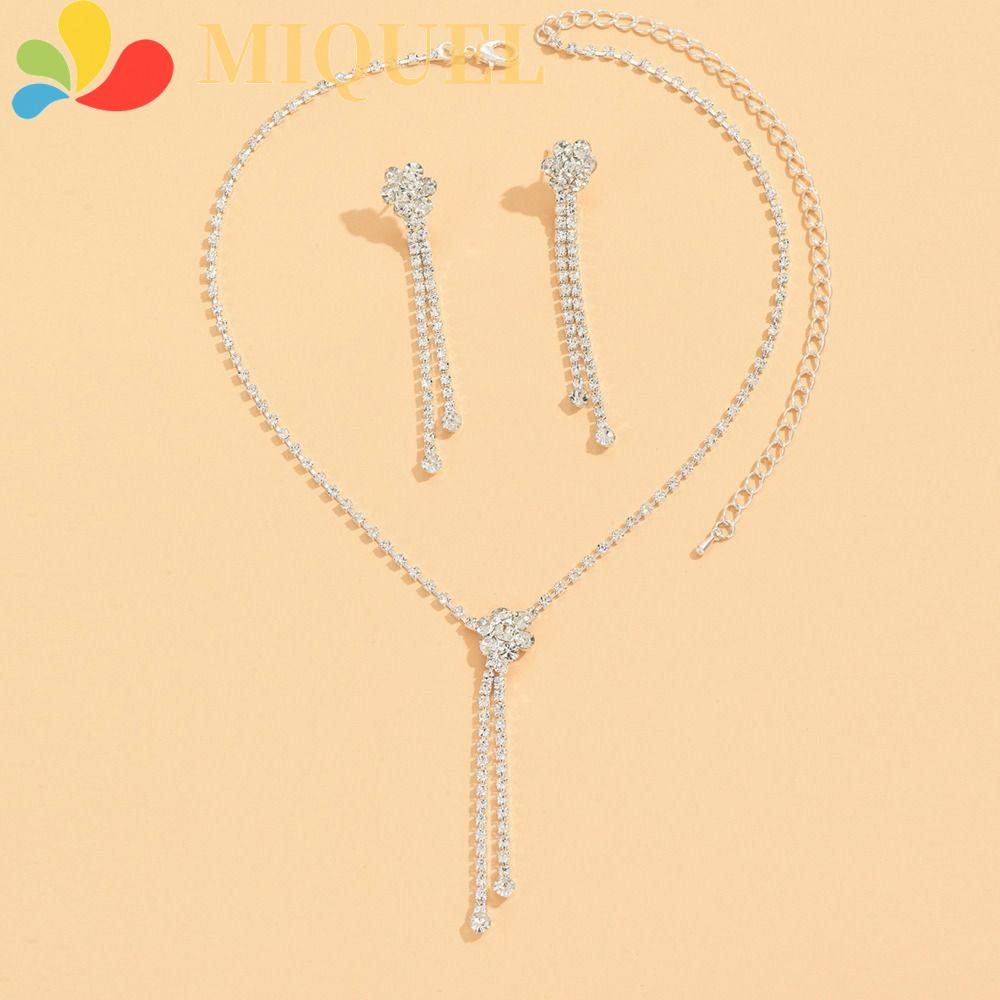 Bộ Trang Sức Cô Dâu Hình Giọt Nước Bằng Hợp Kim Phong Cách Hàn Quốc