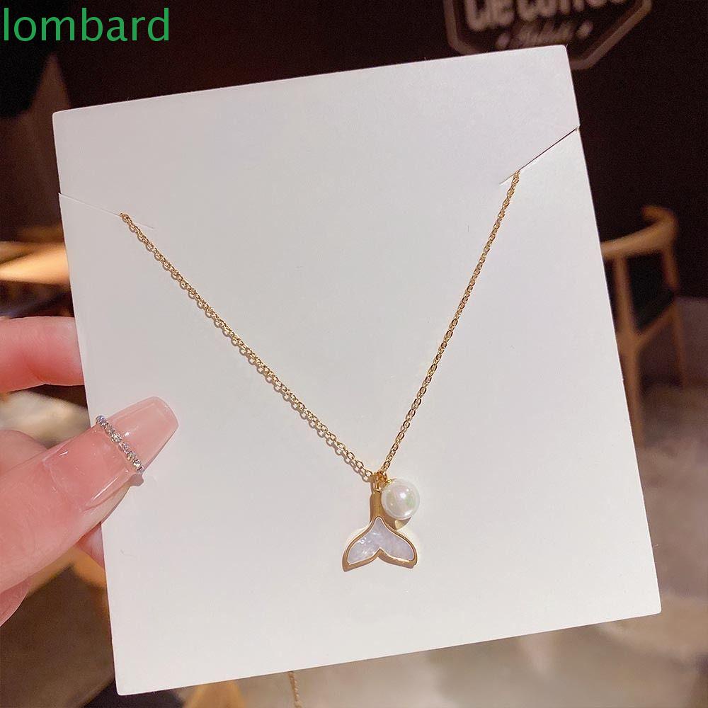 Vòng cổ Mạ Vàng 2K Mặt Hình Đuôi Cá Phong Cách Hàn Quốc Thời Trang