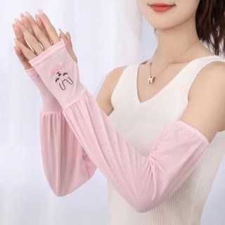 OUTFLY Găng Tay Chống Nắng Dáng Rộng Bằng Lụa Mát Thoáng Khí Thời Trang Mùa Hè Cho