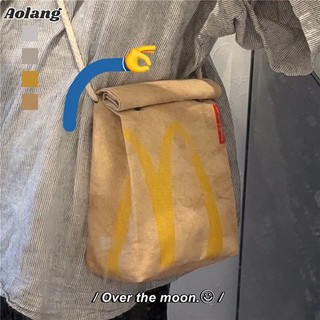 Balo đi học AOLANG Mcdonald bằng giấy cỡ lớn tiện dụng cho học sinh