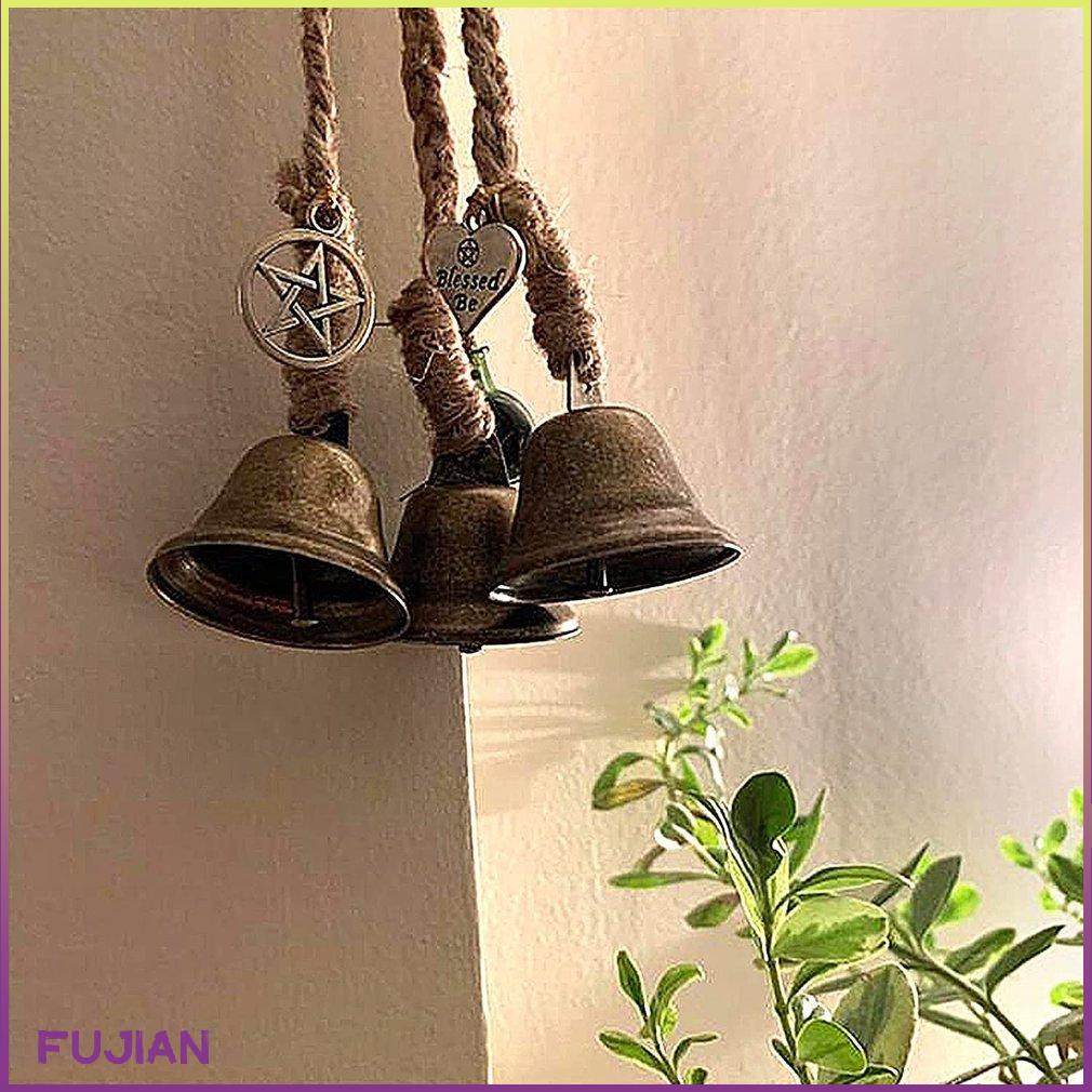 Blessing Bells 3Pcs/Set Unique Wind Chimes Pendants Amulet Evil Spirit Witch Home Wall Hanging Witchcraft