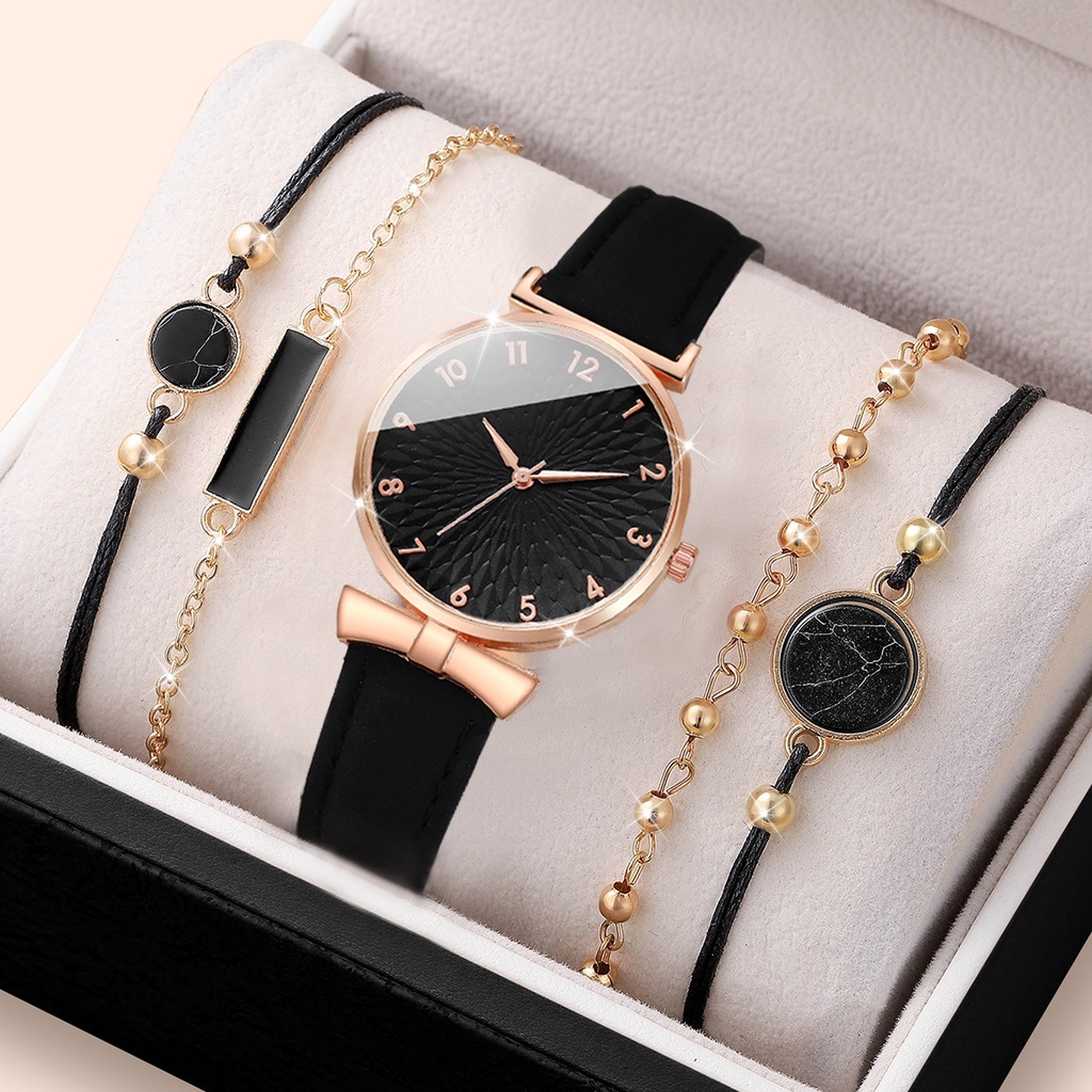 Đồng Hồ Dây Da Mặt Trái Tim Thời Trang Cho Nữ