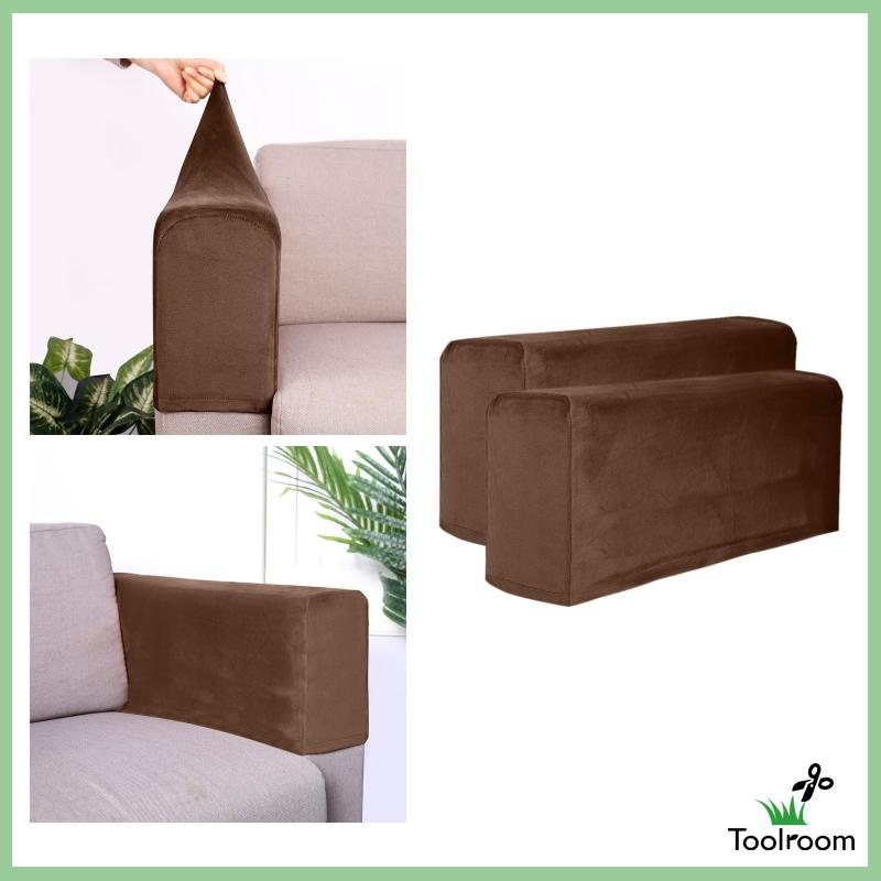 Set 2 Vỏ Bọc Bệ Tỳ Tay Ghế Sofa Chất Liệu Dày Dặn Co Giãn Có Thể Tháo Rời