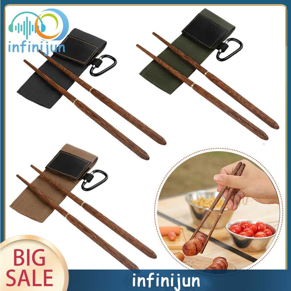 1 Đôi Đũa Gỗ Gấp Gọn Tiện Lợi