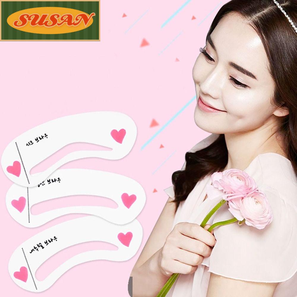 Set 24 Khuôn Thẻ Vẽ Lông Mày Tạo Kiểu Tự Làm Tiện Dụng