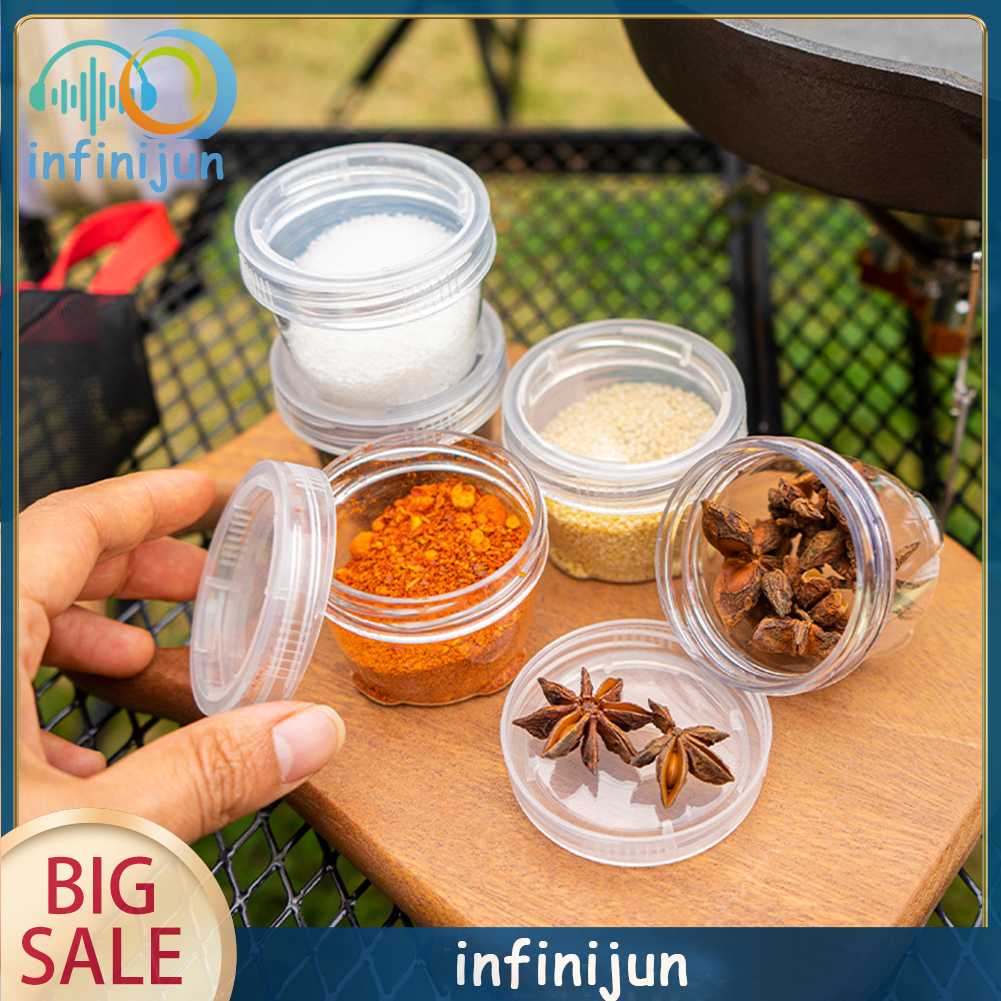 Set 5 Hộp Đựng Gia Vị 40ml Tiện Lợi Cho Các Hoạt Động Ngoài Trời