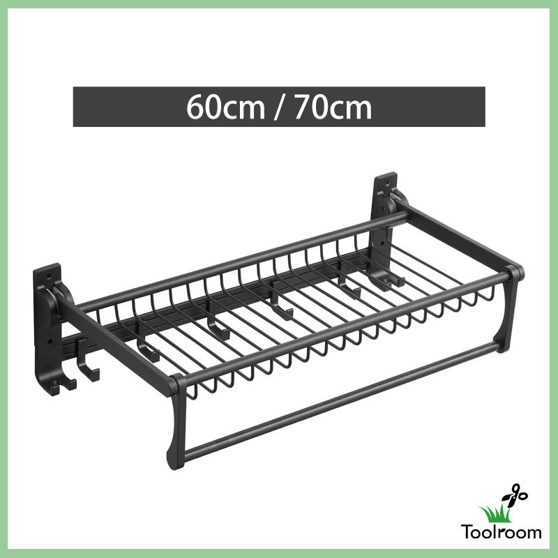 Giá Treo Khăn Có Móc Treo Đa Ứng Dụng Cho Nhà Bếp Nhà Tắm