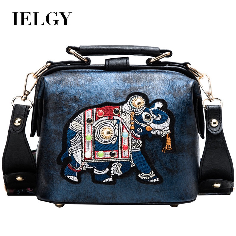 Túi Đeo Chéo Vai Họa Tiết Thêu Phong Cách Dân Tộc Thời Trang