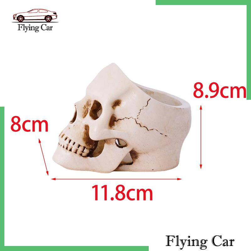 Giá Đỡ Nến Hình Đầu Lâu Bằng Nhựa Resin Để Bàn Trang Trí