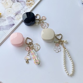  Vỏ Bảo Vệ Hộp Sạc Tai Nghe bluetooth baseus WM01   WM02 Bằng Silicon Mềm Gắn Móc Khóa Hình Hoa Cho baseus 02 TWS Cas 