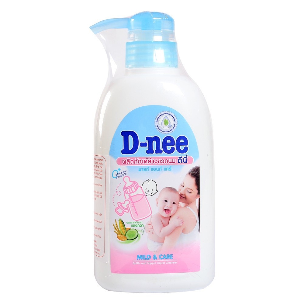 Nước rửa bình sữa & rau quả Dnee 500ml , Nước xúc bình sữa , bình nước cho bé