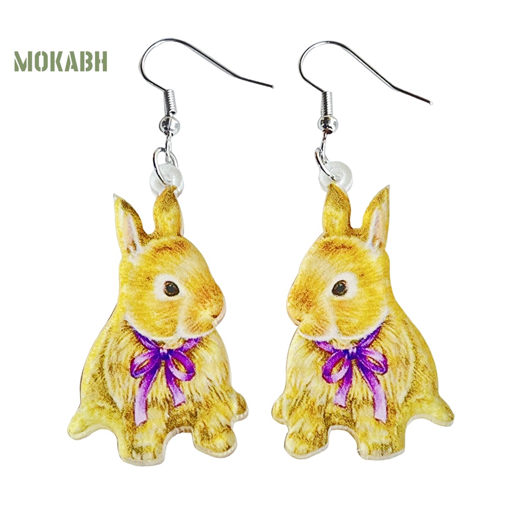 1 Đôi Bông Tai Hình Thú Cưng Hoạt Hình Dễ Thương Bằng Acrylic