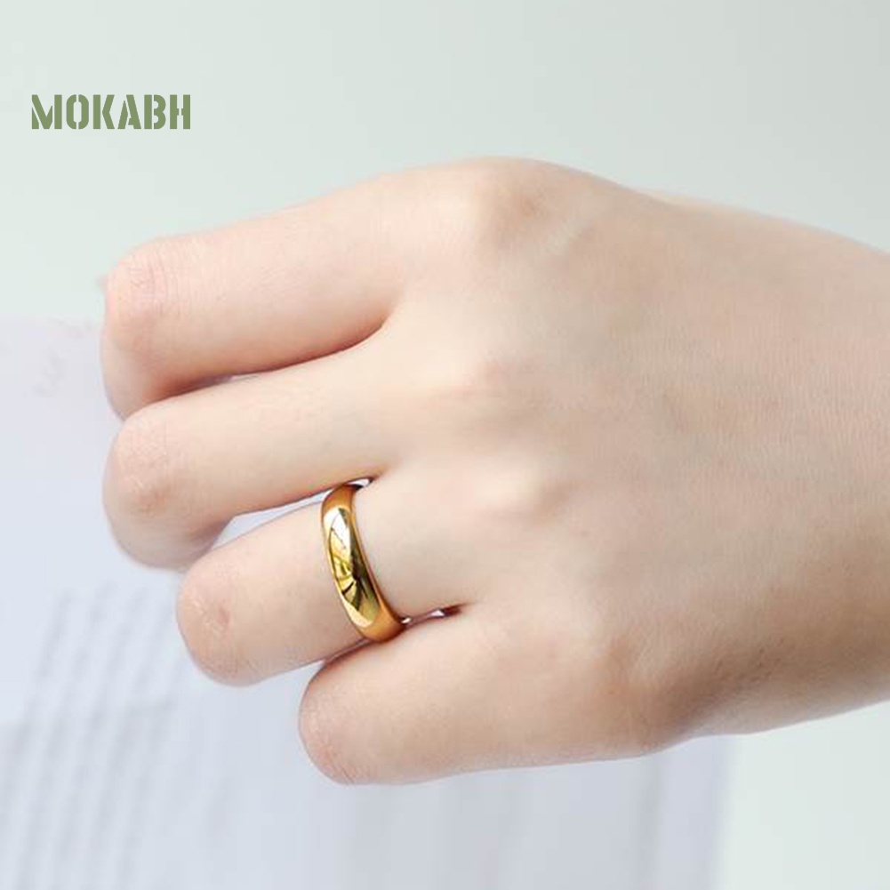 Nhẫn Trơn Bóng Cao Thiết Kế Đơn Giản Thời Trang Cho Nam Và Nữ