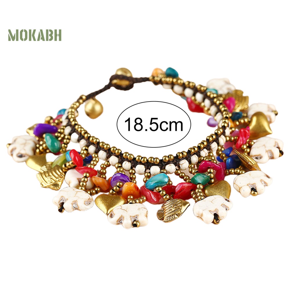 Vòng Tay Chuỗi Hạt Nhiều Màu Phong Cách Bohemian Thời Trang Cho Nữ