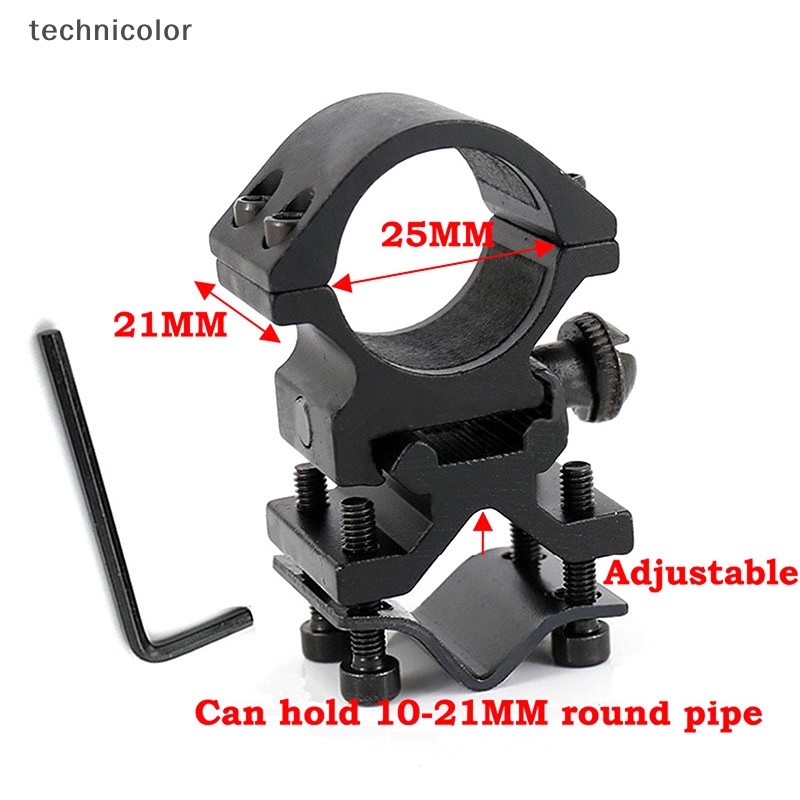 Kẹp Đèn Flash Bằng Kim Loại Gắn Thanh Ray Xe Đạp