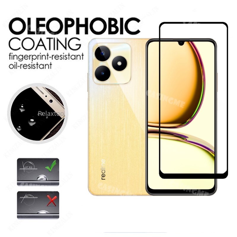 Kính Cường Lực 2 Trong 1 hd Bảo Vệ Toàn Màn Hình Cho realme c53 c51 c 53 51 nfc realmec53 realmec51 5g 4g