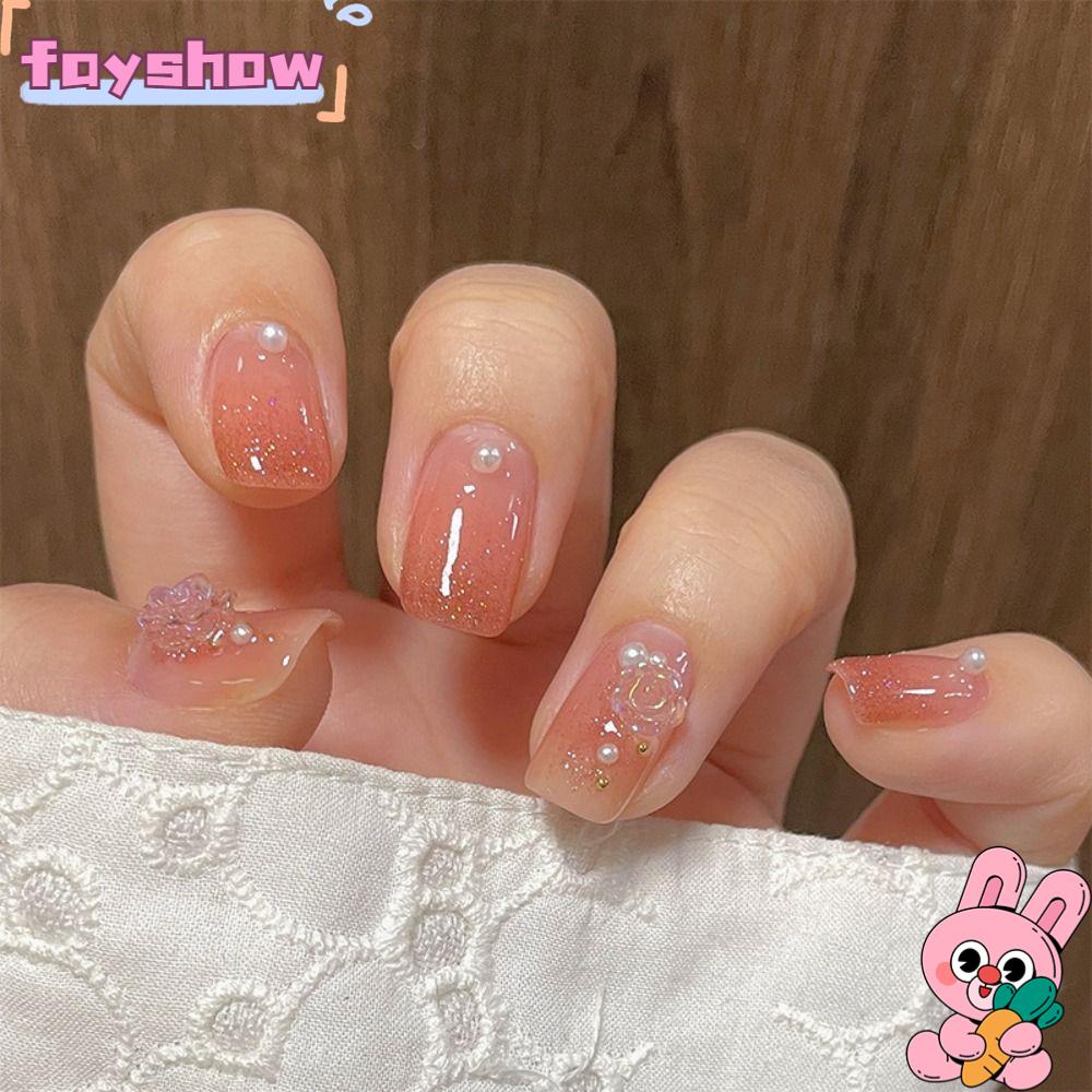 Set 24 Móng Tay Giả Che Phủ Toàn Diện Chất Lượng Cao