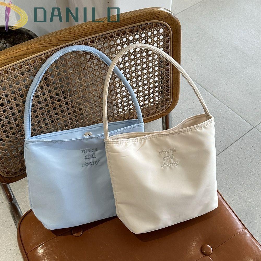 Danielo Túi Xách Đeo Vai Hình Vuông Nhỏ Chất Liệu Nylon Thêu Chữ mucu Và Muny Dễ Thương Cho Học Sinh