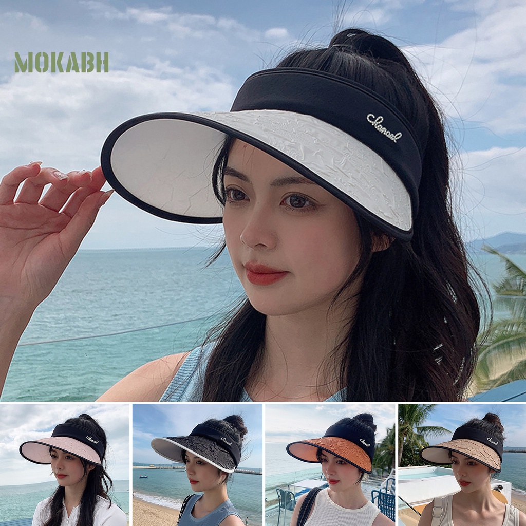 Mũ Lưỡi Trai Hở Chóp Chống Tia UV Chống Trượt Trọng Lượng Nhẹ Thời Trang Mùa Hè Cho Nữ