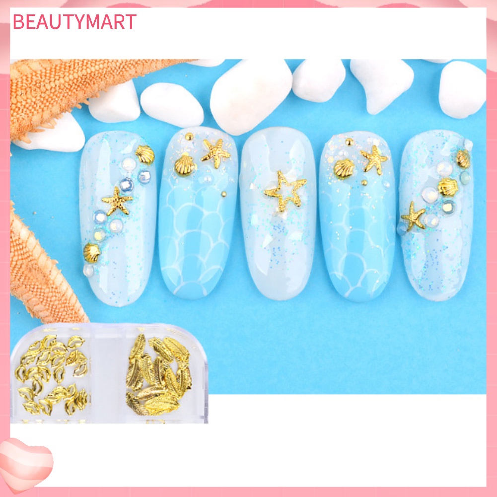 Đinh Tán Kim Loại Hỗn Hợp Trang Trí Móng Tay Nghệ Thuật DIY