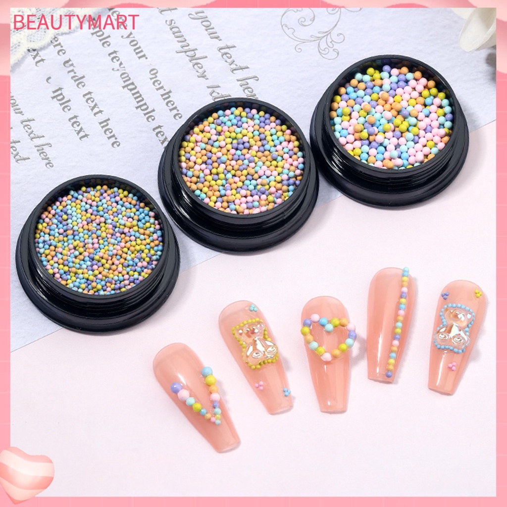 1 Hộp Hạt Hợp Kim 3D Nhiều Màu Sắc Dùng Trang Trí Móng Tay Nghệ Thuật