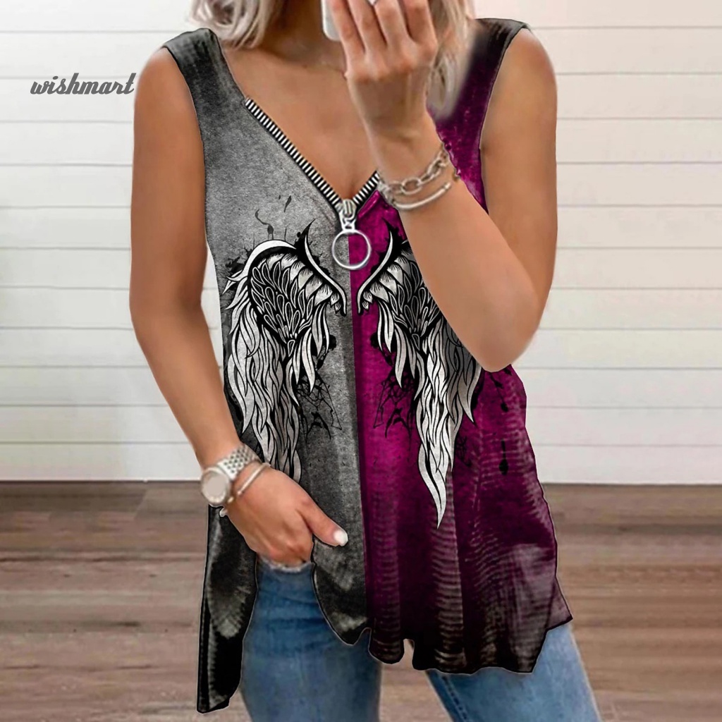 Áo Không Tay Cổ Chữ V Thời Trang Mùa Hè Dành Cho Nữ