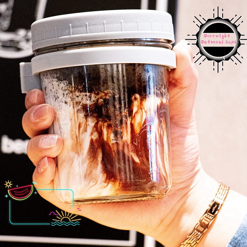 Hũ Đựng Salad Có Thể Tái Sử Dụng Kèm Muỗng Đo Lường Tiện Lợi