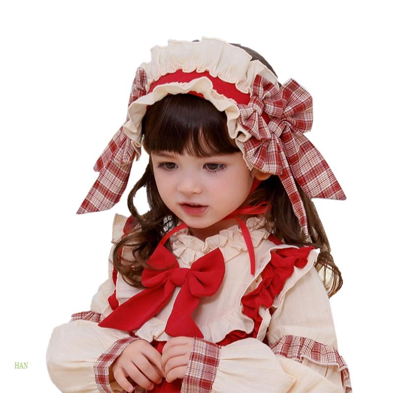 Cài Tóc Phối Ren Hoa Phong Cách Lolita Đáng Yêu Cho Bé Gái