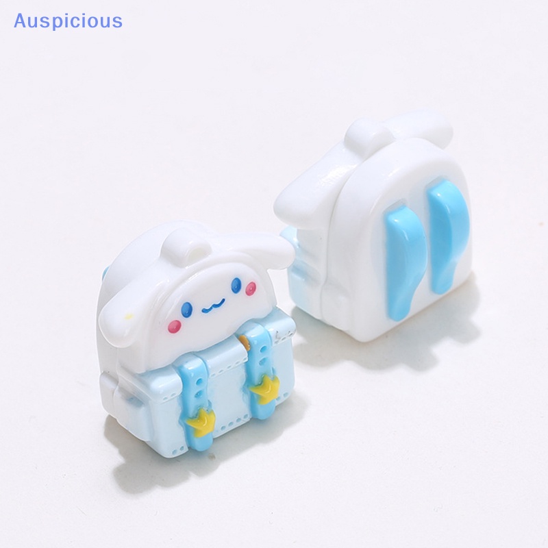 Bộ 2 Mô Hình Ba Lô Đi Học / Nhà Búp Bê Hoạt Hình 3D Bằng Nhựa Resin Diy