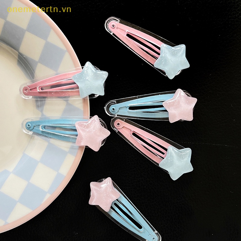 Kẹp Tóc Hình Ngôi Sao Màu Kẹo Ngọt Ngào Cho Nữ