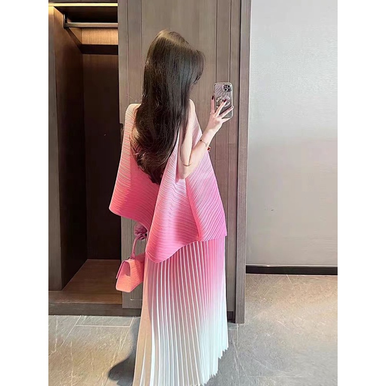 Set Áo Váy Hồng Thời Trang Mùa Hè 2023 Phong Cách Mới Cho Nữ