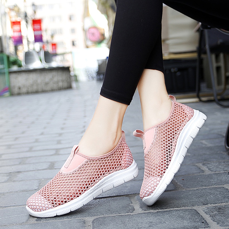 Giày Thể Thao Đế Bằng Thoáng Khí Thời Trang Mùa Hè 2023 Có Size: 35-44