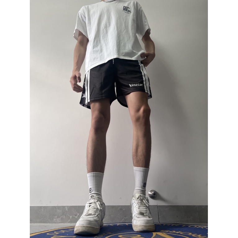 Kinetic Quần Short Thể Thao Đường Phố Phong Cách Mỹ Dáng Rộng Mau Khô Hợp Thời Trang