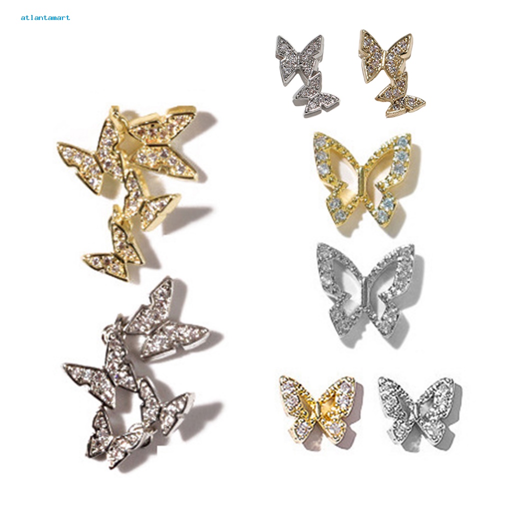 Túi Đựng Đồ Dùng Cao Cấp Tiện Dụng| Phụ Kiện Trang Trí Móng Tay Nghệ Thuật Hình Bướm Màu Sắc Tươi Sáng Không Phai