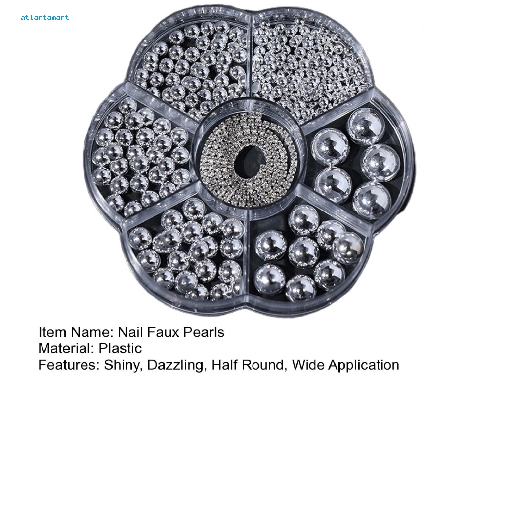Túi Đựng Đồ Dùng Cao Cấp Tiện Dụng| 1 Hộp Hạt Ngọc Trai Giả Mini Trang Trí Móng Tay 3 / 5 / 6 / 8 / 10mm