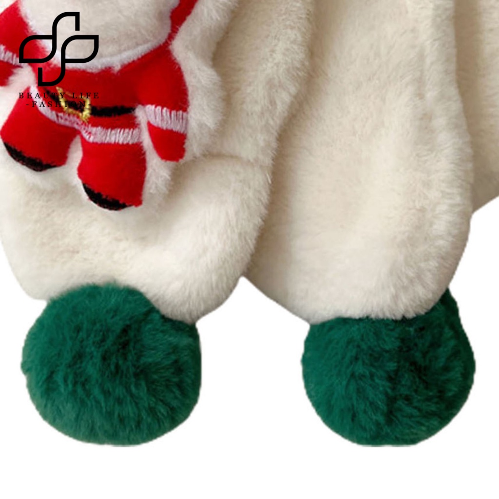 Khăn Choàng Cổ Bằng Vải Bông Họa Tiết Hoạt Hình Giáng Sinh Thời Trang Dành Cho Trẻ Em