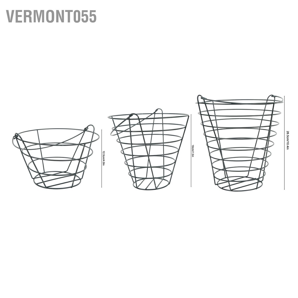 Vermont055 Giỏ Đựng Bóng Golf Kim Loại Trọng Lượng Nhẹ Dung Tích Lớn Có Tay Cầm Thể Gập Lại Cho Sân