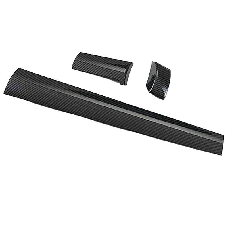 Bộ 3 Miếng Dán Trang Trí Bảng Điều Khiển Xe Hơi Honda Civic 10th Gen 2016-2021 Bằng Sợi Carbon