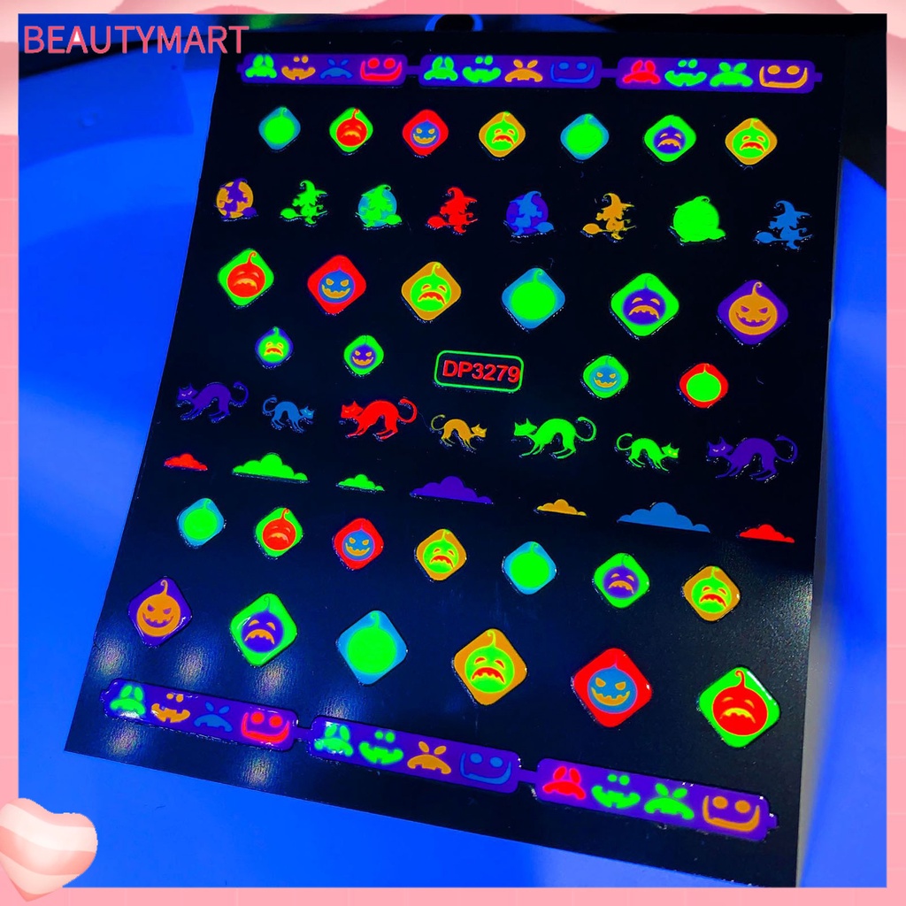 Miếng Dán Trang Trí Móng Tay Phát Quang Siêu Mỏng Không Phai