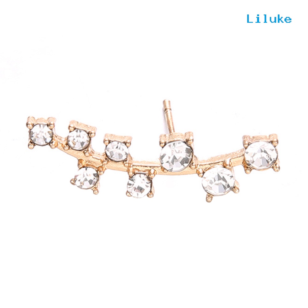 1 Đôi Khuyên Tai Nữ Đính Đá Lấp Lánh Thời Trang