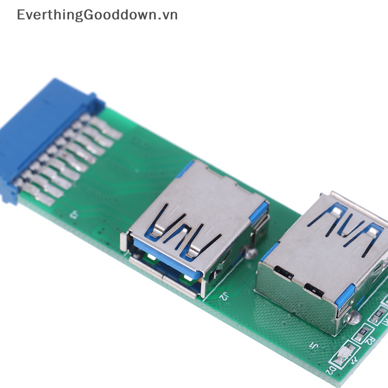 1 Bộ Chuyển Đổi 2 Cổng USB 3.0 Female Sang 20 Pin Female vn