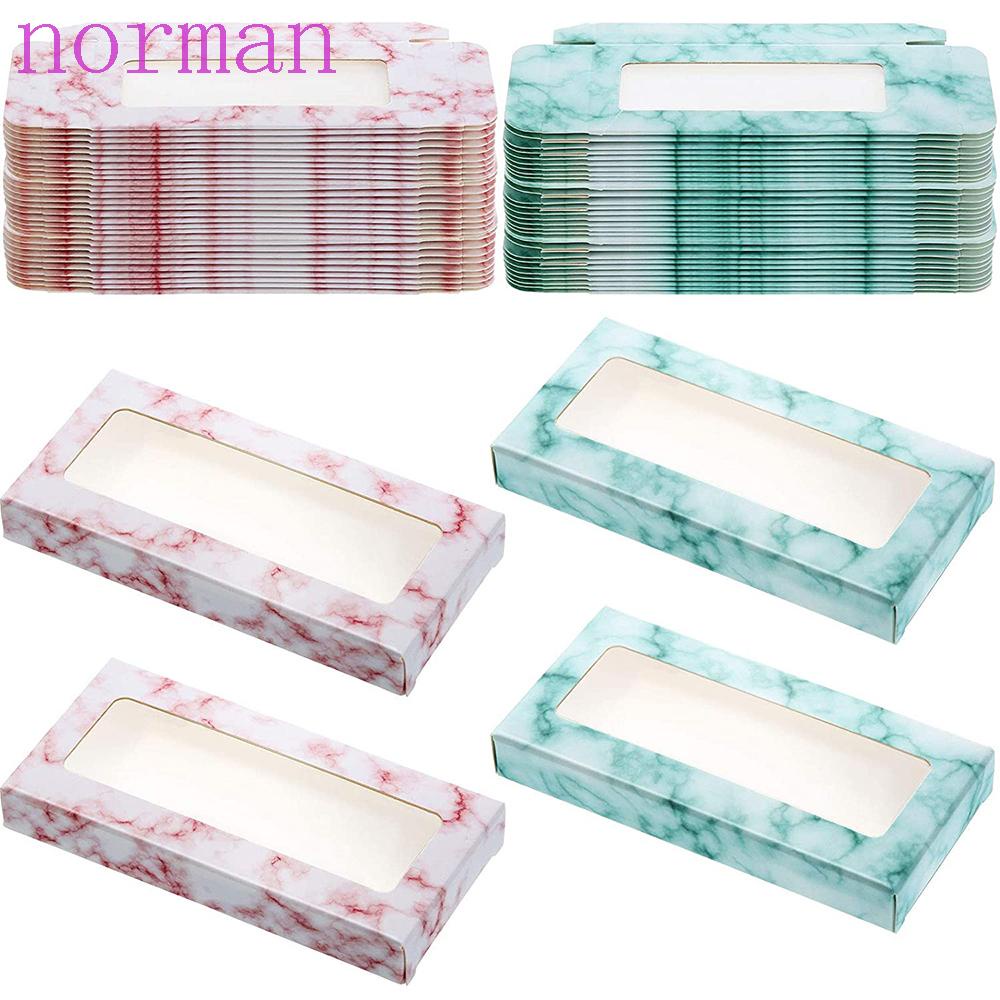 Hộp Đựng Lông Mi Giả Họa Tiết Vân Đá Thời Trang NORMAN