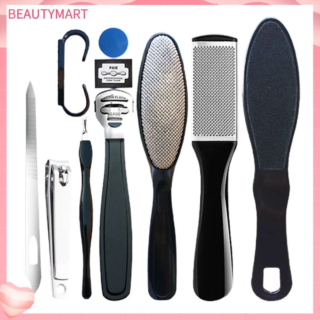 Bộ Dụng Cụ Tẩy Tế Bào Chết Cho Bàn Chân 10 Trong 1 Chuyên Nghiệp