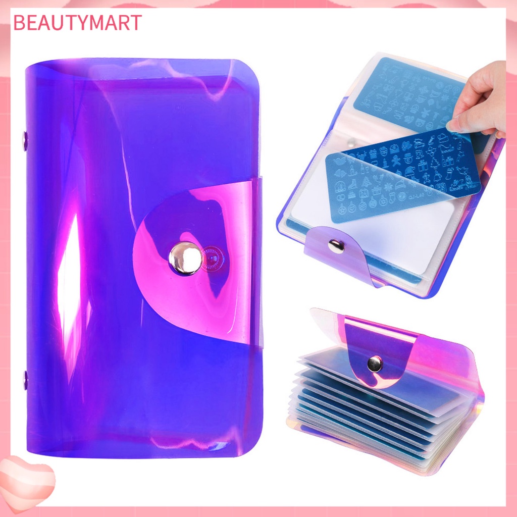 Túi Rỗng Hình Vuông Đựng Khuôn Trang Trí Móng Tay Chống Trầy Xước Trọng Lượng Nhẹ Dành Cho Nữ