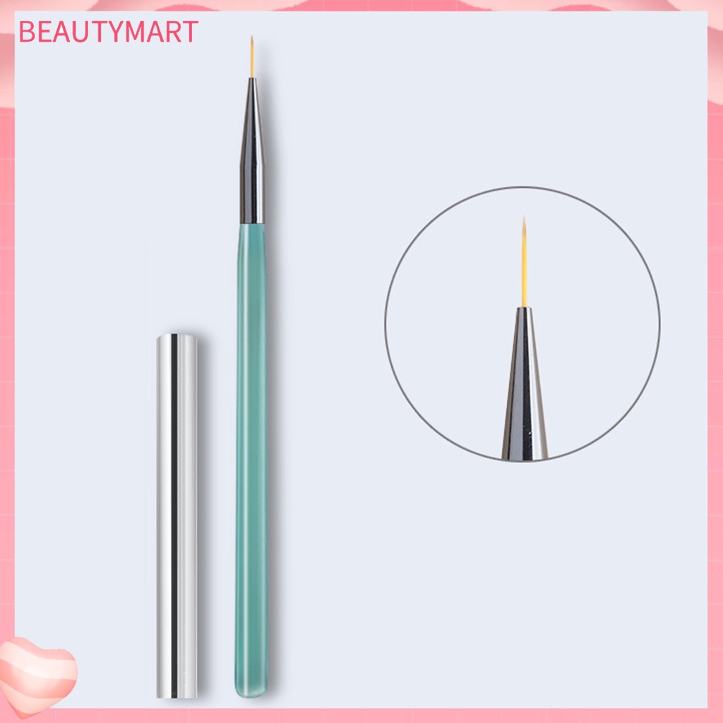 Cọ Vẽ Trang Trí Móng Tay Nghệ Thuật Bằng Lông Mềm Tay Cầm Dài Bằng Nhựa Có Thể Tái Sử Dụng