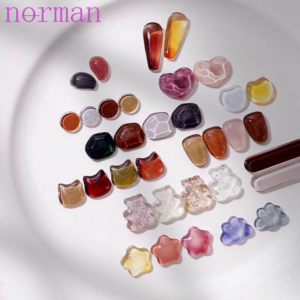 Thẻ Màu Thủy Tinh Trong Suốt Hình Tròn Trưng Bày Màu Móng Tay