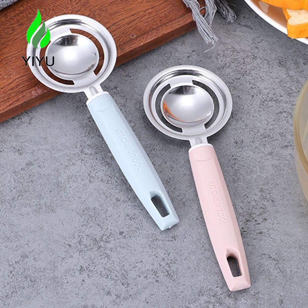 YIYU Dụng Cụ Tách Lòng Đỏ Trứng Chiên 1 Ngăn Bằng Thép Không Gỉ