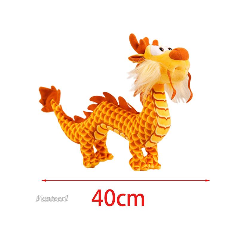 [Fenteer1] Đồ Chơi Thú Nhồi Bông Hình Con Rồng Dễ Thương Phong Cách Trung Hoa Trang Trí Phòng Ngủ Năm Mới
