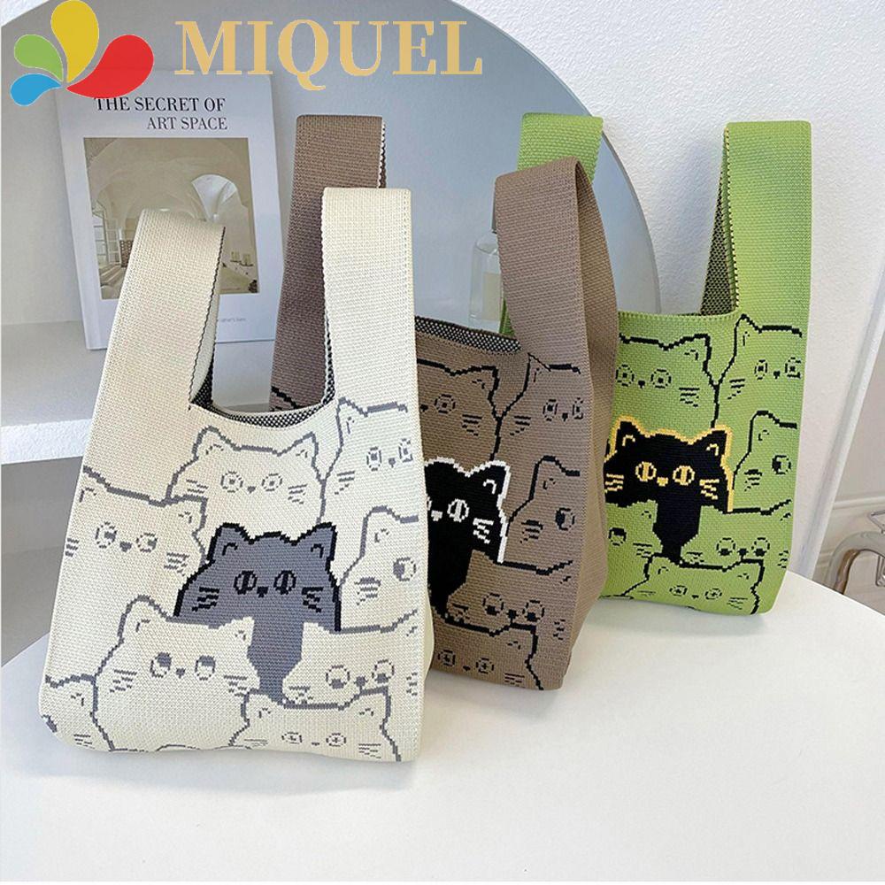 Túi Đựng Mỹ Phẩm Co Giãn Họa Tiết Mèo Dễ Thương Phong Cách Hàn Quốc