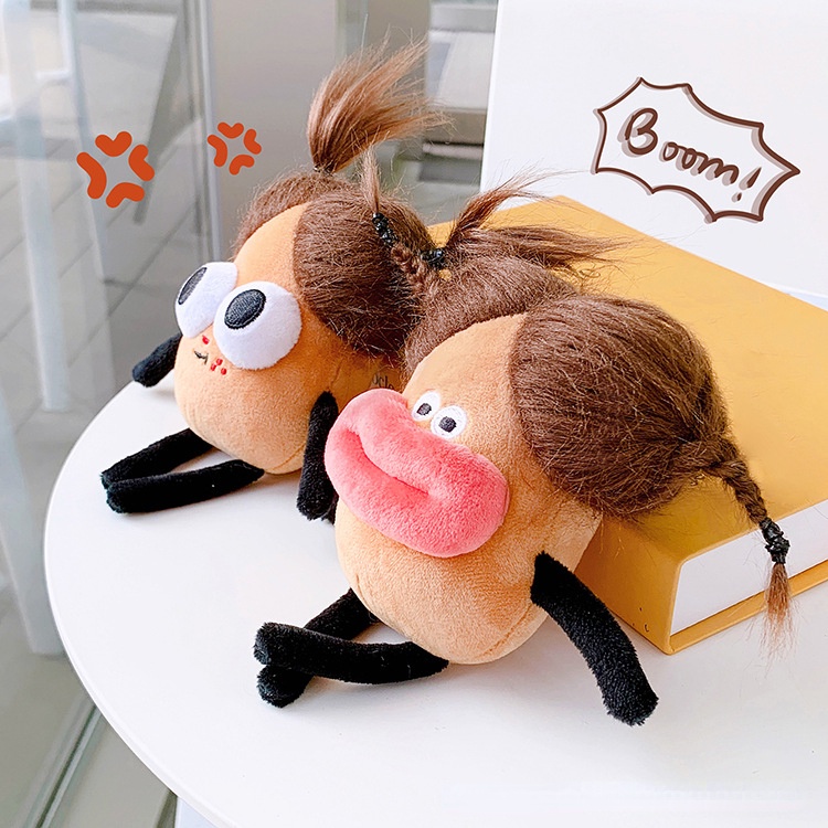 Móc Khóa Nhồi Bông Hình Khoai Tây Chiên Dễ Thương